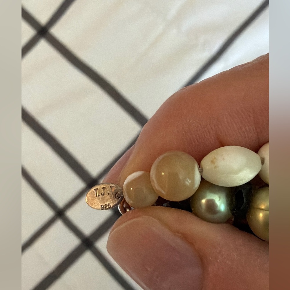 Ross-Simons Multi Stone Necklace in Brown and Green Tones - Picture 7 of 11